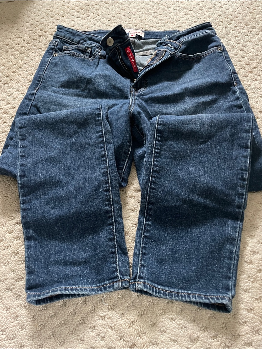 Lucky Brand women's Straight Leg Blue Jeans